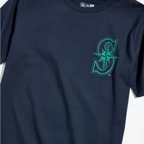 New🌟Urban Outfitters-New Era Seattle Mariners MLB Fish Tee - Picture 3 of 5